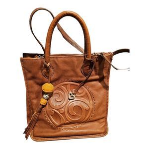 SOLD!!! BRIGHTON "Tilda" Brown Leather Shopper Tote